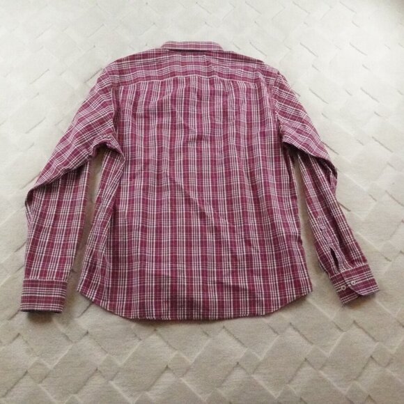 UNTUCKit Red Plaid Casual Button Down Shirt - Picture 7 of 8